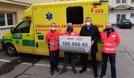 Jednota spotřební družstvo České Budějovice podpořila zaměstnance ZZS JčK